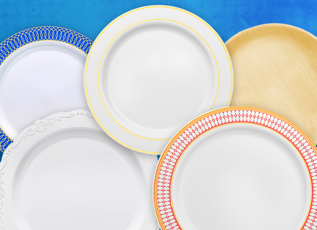 Variety of disposable plates - Purchase in bulk and save on dinnerware