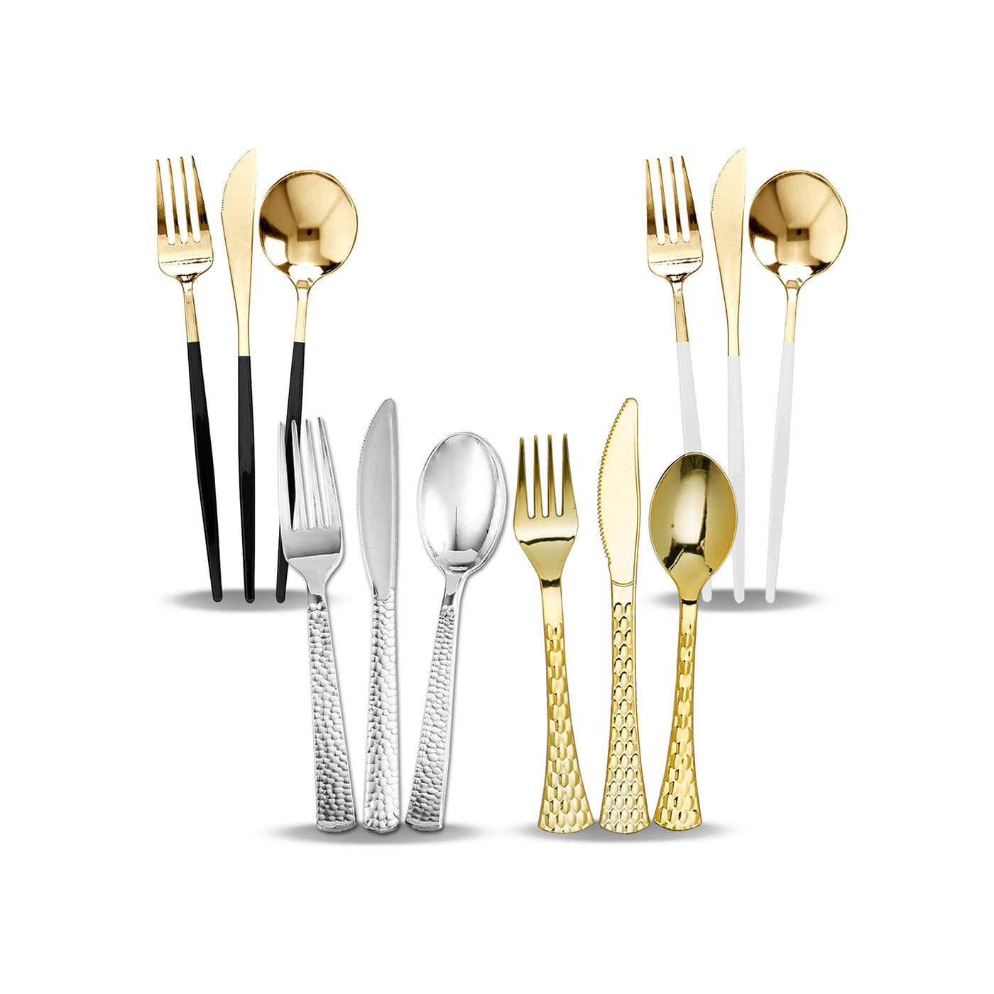 Elegant Disposable Flatware Party Dinnerware