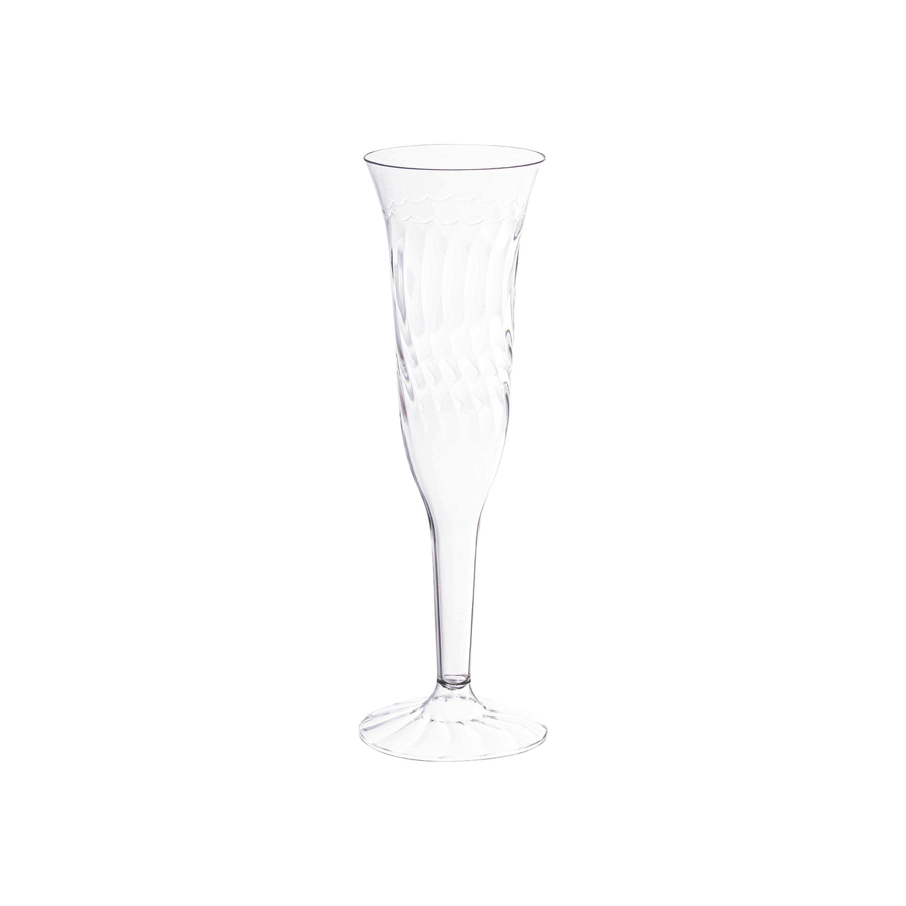 5 oz. Clear Plastic Champagne Flutes