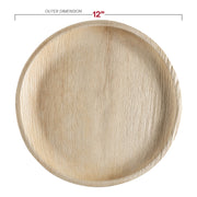 12-inch round palm leaf platter