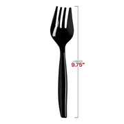 Black Disposable Plastic Serving Forks Dimension | Smarty Had A Party