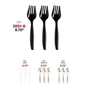 Black Disposable Plastic Serving Forks SKU | Smarty Had A Party