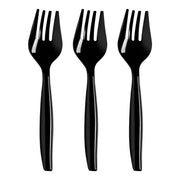 Black Disposable Plastic Serving Forks Secondary | Smarty Had A Party