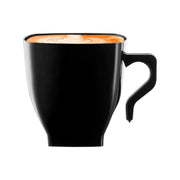 8 oz. Black Square Plastic Coffee Mugs Secondary | Smarty Had A Party