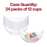 4 oz. Clear Big Disposable Plastic Concave Cups Quantity | Smarty Had A Party