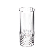 14 oz. Clear Crystal Cut High Ball Plastic Glasses Main | Smarty Had A Party