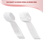 Clear Disposable Plastic Serving Flatware Set | Smarty Had A Party