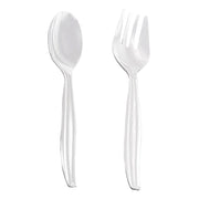 Clear Disposable Plastic Serving Flatware Set | Smarty Had A Party