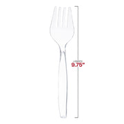 Clear Disposable Plastic Serving Forks Dimension | Smarty Had A Party