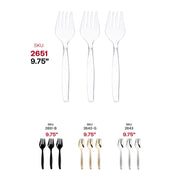 Clear Disposable Plastic Serving Forks SKU | Smarty Had A Party