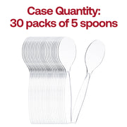 Clear Disposable Plastic Serving Spoons Quantity | Smarty Had A Party