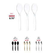 Clear Disposable Plastic Serving Spoons SKU | Smarty Had A Party