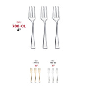 Clear Mini Plastic Disposable Tasting Forks SKU | Smarty Had A Party