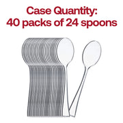 Clear Mini Plastic Disposable Tasting Spoons Quantity | Smarty Had A Party