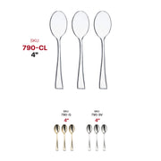 Clear Mini Plastic Disposable Tasting Spoons SKU | Smarty Had A Party