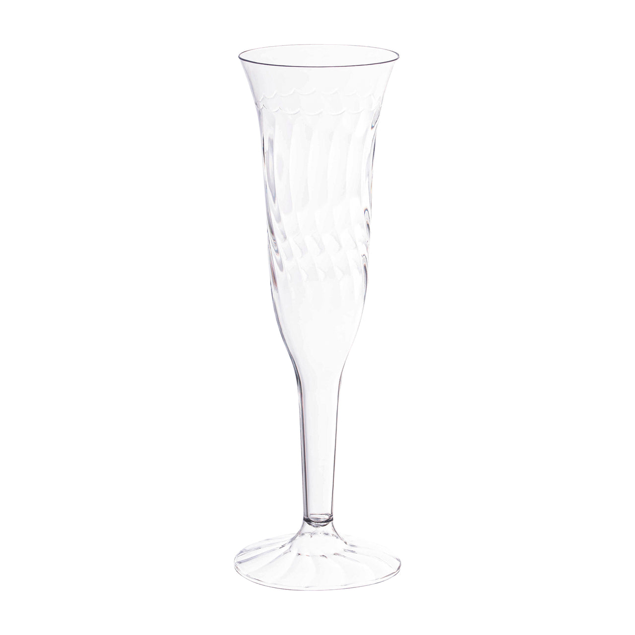 5 oz. Clear Plastic Champagne Flutes Main | Smarty Had A Party