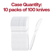 Clear Plastic Disposable Knives Quantity | Smarty Had A Party