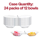 Clear Round 2-Hole Mini Plastic Candy Bowls Quantity | Smarty Had A Party