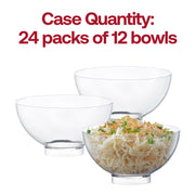 Clear Round Disposable Plastic Mini Bowls (2.65 oz.) Quantity | Smarty Had A Party