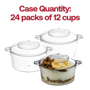 3.4 oz. Clear Round Disposable Plastic Mini Dessert Pots Quantity | Smarty Had A Party