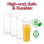 10 oz. Clear Round High Ball Disposable Plastic Cups BPA | Smarty Had A Party