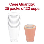 7 oz. Clear Square Bottom Disposable Plastic Cups Quantity | Smarty Had A Party