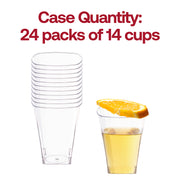 8 oz. Clear Square Plastic Cups Quantity | Smarty Had A Party