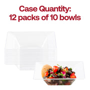 Clear Square Plastic Dessert Bowls (5 oz.) Quantity | Smarty Had A Party