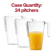 52 oz. Clear Square Plastic Disposable Pitchers Quantity | Smarty Had A Party