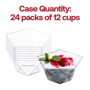 3.5 oz. Clear Star Pentagon Disposable Plastic Dessert Cups BPA | Smarty Had A Party