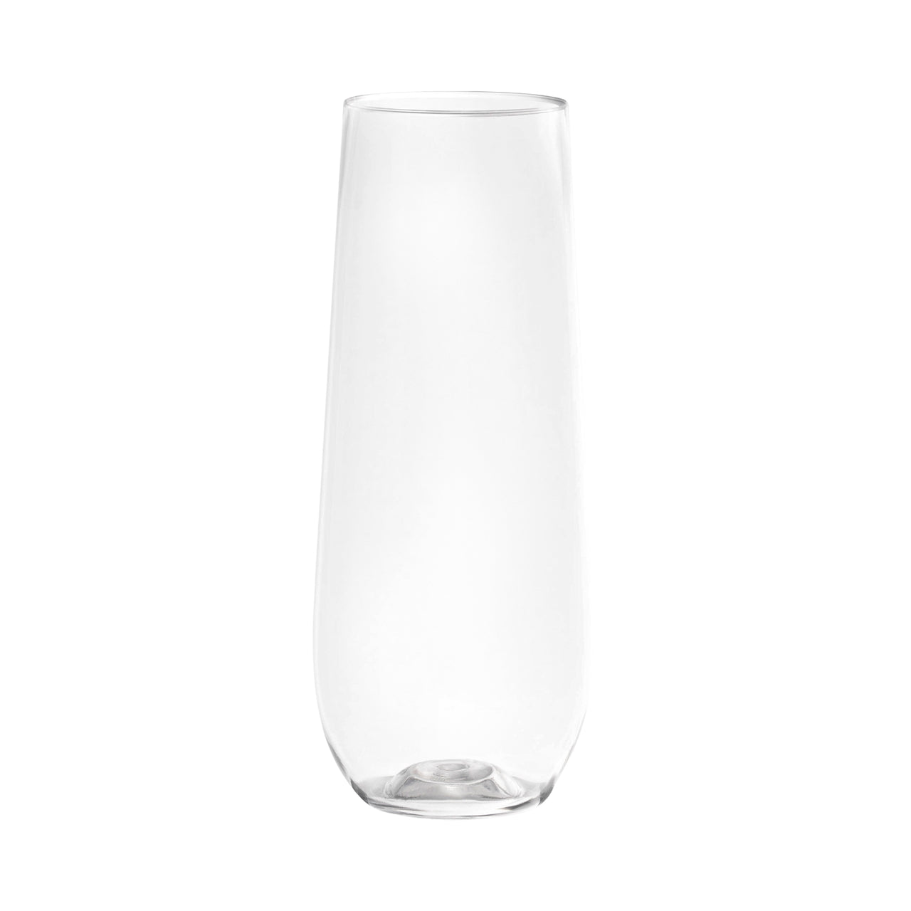 9 oz. Clear Stemless Plastic Champagne Flutes Main | Smarty Had A Party