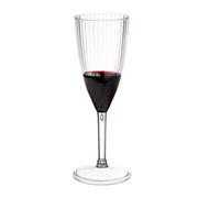 8 oz. Clear Stripe Round Disposable Plastic Champagne Flutes Secondary | Smarty Had A Party