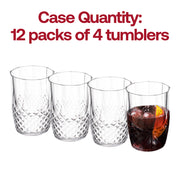 16 oz. Clear Stripe Round Disposable Plastic Tumblers Quantity | Smarty Had A Party