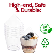 4 oz. Clear Teardrop Disposable Plastic Cups BPA | Smarty Had A Party