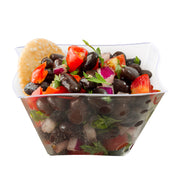 Clear Wave Plastic Soup Bowls (14 oz.) Secondary | Smarty Had A Party