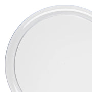 Clear Flat Round Disposable Plastic Pastry Plates