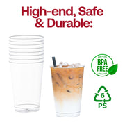 12 oz. Crystal Clear Plastic Disposable Party Cups BPA | Smarty Had A Party