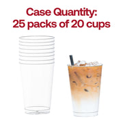 12 oz. Crystal Clear Plastic Disposable Party Cups Quantity | Smarty Had A Party