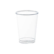 7 oz. Crystal Clear Round Plastic Disposable Party Cups Main | Smarty Had A Party