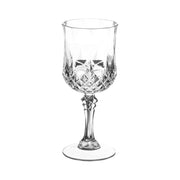 8 oz. Crystal Cut Plastic Wine Glasses Main | Smarty Had A Party