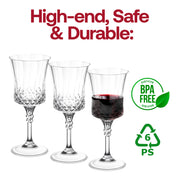 11 oz. Crystal Cut Plastic Wine Goblets BPA | Smarty Had A Party