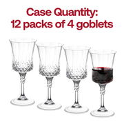 11 oz. Crystal Cut Plastic Wine Goblets Quantity | Smarty Had A Party