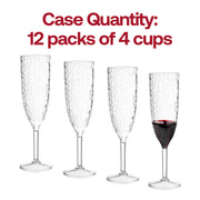 8 oz. Crystal Disposable Plastic Champagne Flutes Quantity | Smarty Had A Party