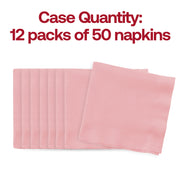 Classic Pink Paper Beverage/Cocktail Napkins Quantity | Smarty Had A Party