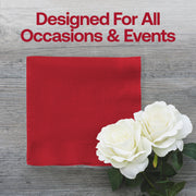 Classic Red Paper Beverage/Cocktail Napkins Lifestyle | Smarty Had A Party