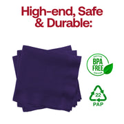 Purple Paper Beverage/Cocktail Napkins BPA | Smarty Had A Party