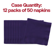 Purple Paper Beverage/Cocktail Napkins Quantity | Smarty Had A Party