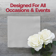 Shimmering Silver Paper Beverage/Cocktail Napkins Lifestyle | Smarty Had A Party