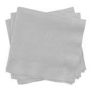 Shimmering Silver Paper Beverage/Cocktail Napkins Secondary | Smarty Had A Party