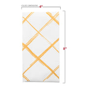 White with Gold Diamond Paper Dinner Napkins Dimension | Smarty Had A Party